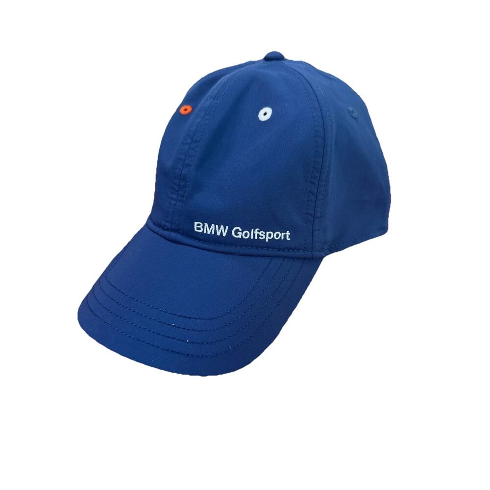 BMW GolfSport Golf Hat Cap Strapback Blue BallMarker Holder Licensed NWOT